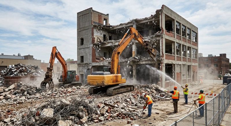 Commercial Site Demolition in Katy, TX
