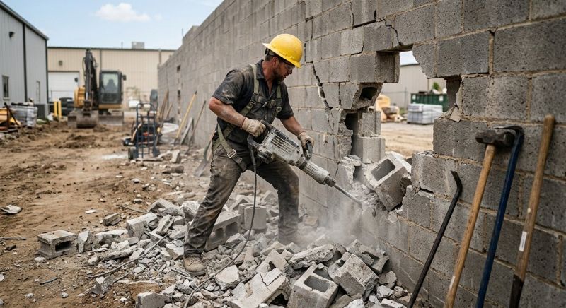 Sidewalk Demolition in Bergen County, NJ